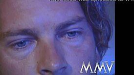 horny beauty sucking a monster cock, getting facial cumshot on her big tits.