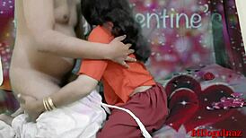desi indian step sister seduces on valentine’s day