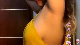 look at this sexy girl flashing her big tits!