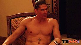 chocolate wife gets steamy with another chick during hot foreplay before swapping