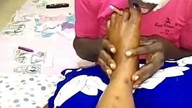 She punished me to worship her feet and smoke between her toes