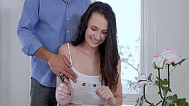 showing cheating boyfriend i get better dicks on valentines step daughter river lynn