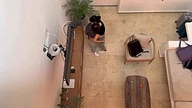 Two horny latina babes kiss and finger each other's pussies on vacation 😍.