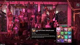 Spellbound Gay Furry Hentai Game Strips And Bukkakes In BDSM Orgy Crowd