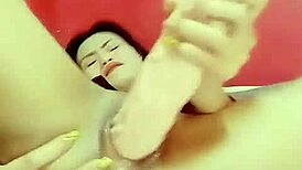 Thai Babe Stretches Pussy With Big Cock