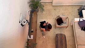 Two horny latina babes kiss and finger each other's pussies on vacation 😍.