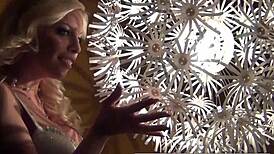 Sexy Blonde In A Retro Tease And Solo