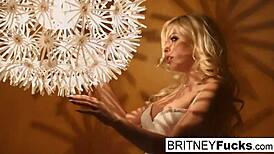 Sexy Blonde In A Retro Tease And Solo