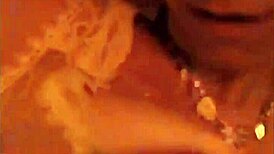 Sexy blonde milf in outfit teases with adorable masturbation