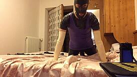 How Latexitaly Captures Images In European Rubber Dress And Gloves