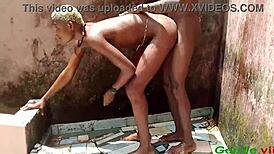 outdoor shower fucking with my cucumber felt so wild 😍