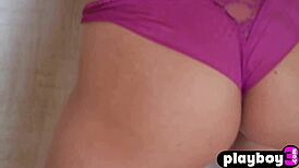 Hot Babe Reveals Ass After Posing