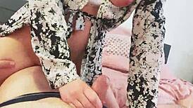 I moaned as I orgasmed on his leg, feeling so wet.