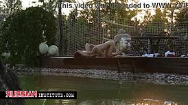 Two Lesbians Fingering And Muff Diving On Outdoor Pier