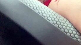 Nude Teen Squirts While Masturbating in Uber Backseat