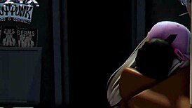 banging her outside the club