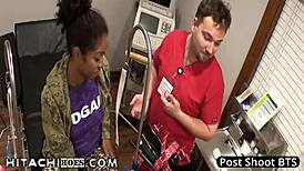 Freshman Lotus Lain Moans with Hitachi Wand Orgasms by Doctor Tampa During College Physical at HitachiHoes.com