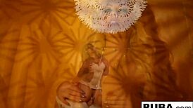 Oh, Look At This Sexy Blonde In Retro Tease And Solo Masturbation!