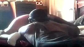 ebony girlfriend orgasms hard from doggystyle with boyfriend