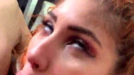 Venezuelan goddess with big ass sucking my monster cock in pov blowjob