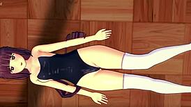 Fern flaunts tight swimsuit in 3D cartoon action