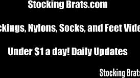 Watch Three Playful Beauties Explore Stockings Together