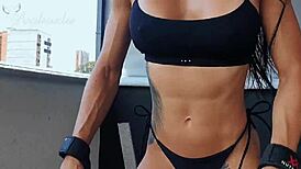 Angel Muscles Demonstrates Training and Flexibility Techniques