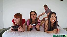 rose darling says, 'i love licking tits in group masturbation'