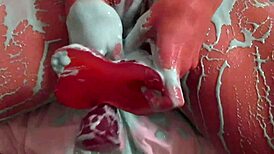 Oily Wife Spreads Pussy For Maledom Fucking And Cumshot In Shoes