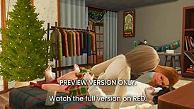 Yo, peep this 3D hentai preview under the mistletoe!