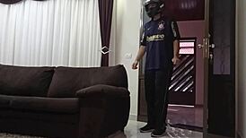 A sexy amateur woman takes a motorcycle ride with her panties taken off by a big dick guy
