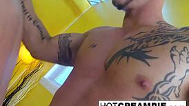 Pornstars fuck for fun as he cums in her