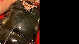 wet latex play in bed sparks kinky desires part 1