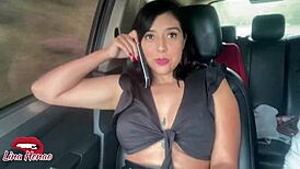The spontaneous proposal of exhibitionism in a solo taxi session wherein voyeurs' pleasure seekers are abetted with a squirting climax