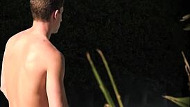 Unbelievable! Jock stepbrother bangs blonde twink after crush reveal!