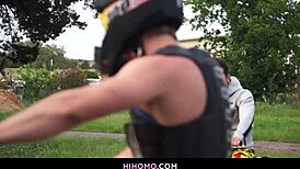 Ryan Rose and Pheonix Fellington Explore Interracial Gay Pleasures Under the Trees