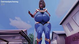 Supergirl breaks your No Nut November with intense 3D hentai anal creampie action