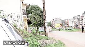 this ebony beauty is having amazing sex with a stranger in every position