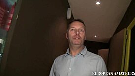 In the sexy shop, a horny bitch gets fucked hard and receives a cumshot