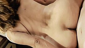 Queen, Masturbating in Open-Air Bath for Intense Sex