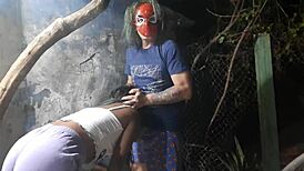 spider-man fucks teen at halloween party