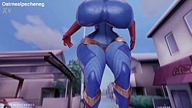 Supergirl breaks your No Nut November with intense 3D hentai anal creampie action