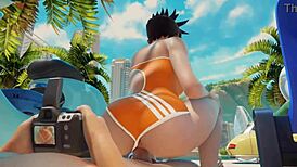 i perform cpr on tracer in this hot 3d scene