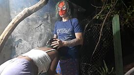 spider-man fucks teen at halloween party