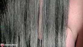 Close-Up Deepthroat Blowjob Ending in Cumshot