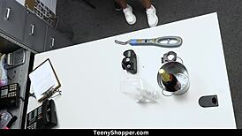 Petite thief Summer Col caught by Jack Vegas