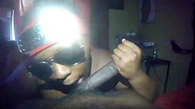 Anime Nerd Sloppily Sucks Big Black Cock