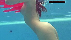 Wow, Lina Mercury looks so hot naked underwater as a teen! 🥵