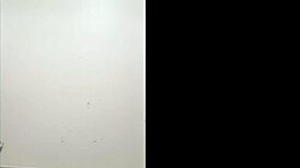 Why is the latina cleaner showing her big tits in the bathroom?