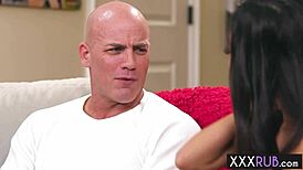 Wow, this naughty petite Asian with small tits is getting banged hard by a huge cock 😈